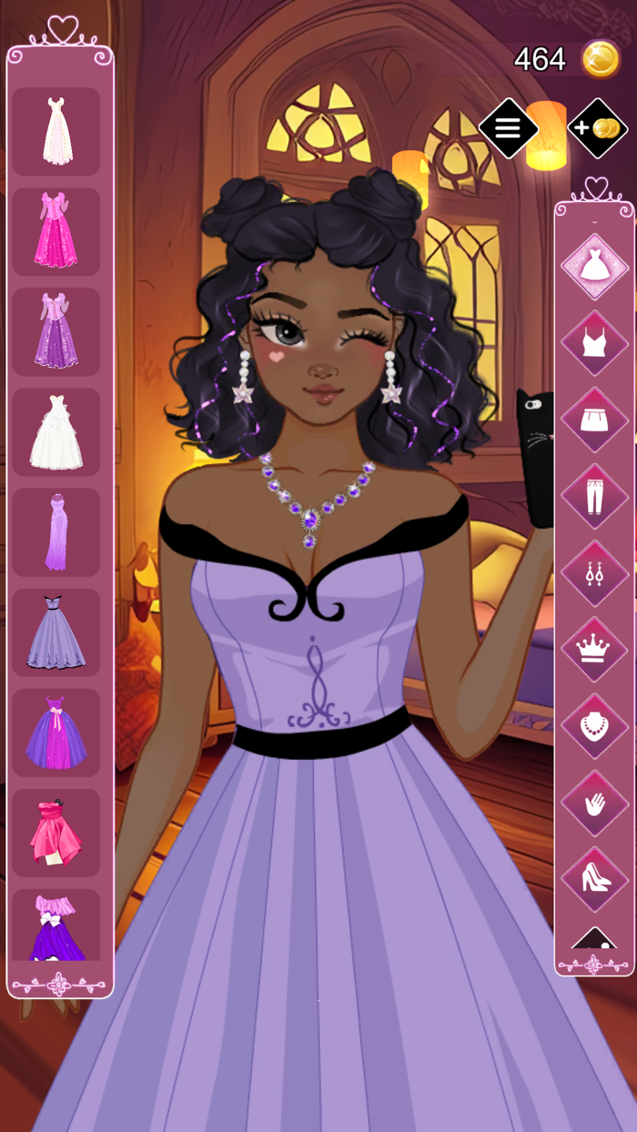 Golden Hair Princess Dress up