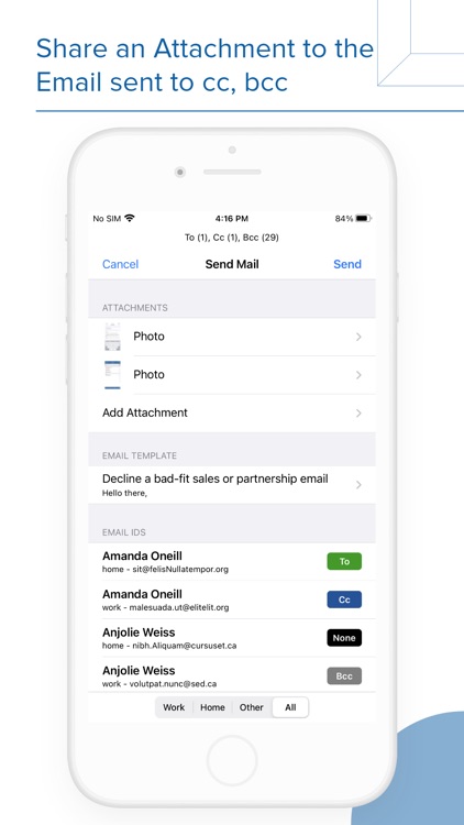 Contacts Groups Pro Mail, text screenshot-4
