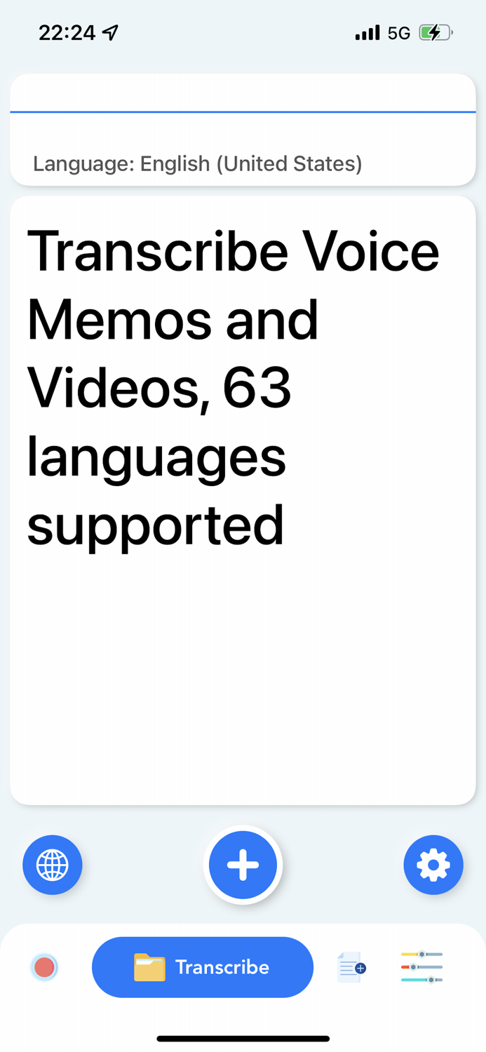 Dictation to text - transcribe
