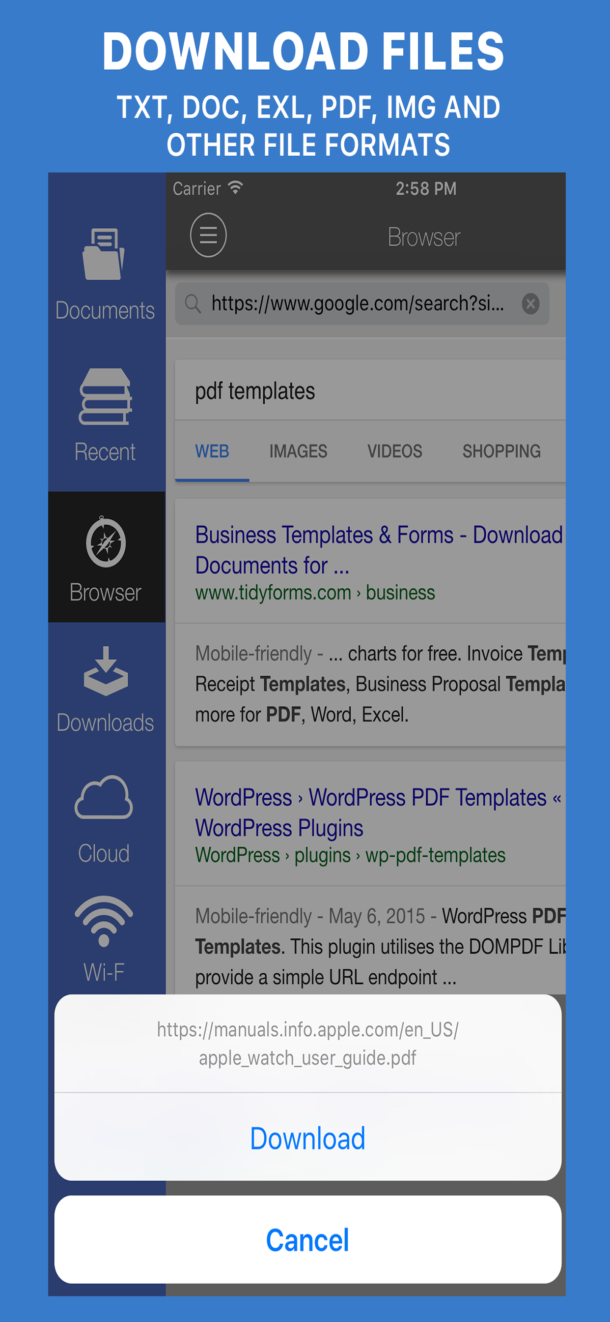 Documents Reader+files browser
