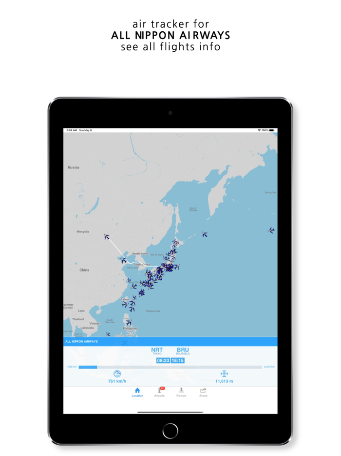 Tracker For All Nippon Airways