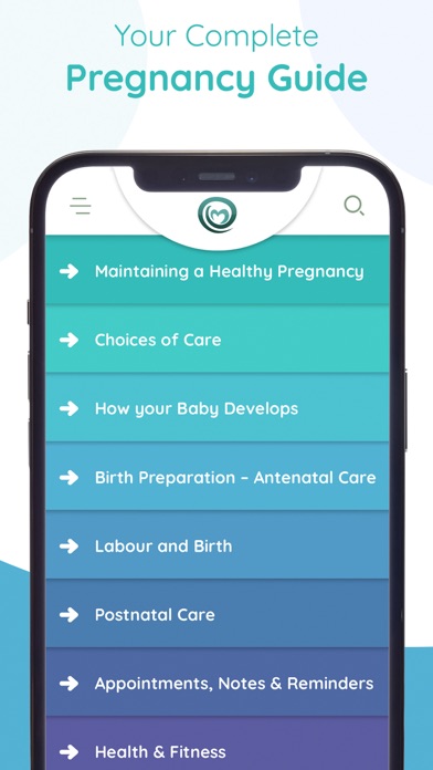Maternity App Screenshot