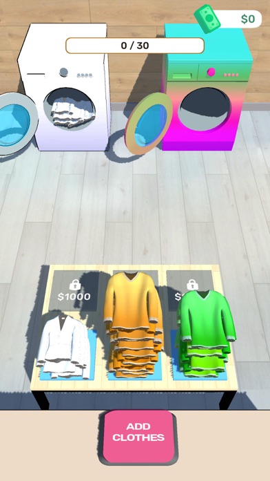 Laundry color sorting Screenshot
