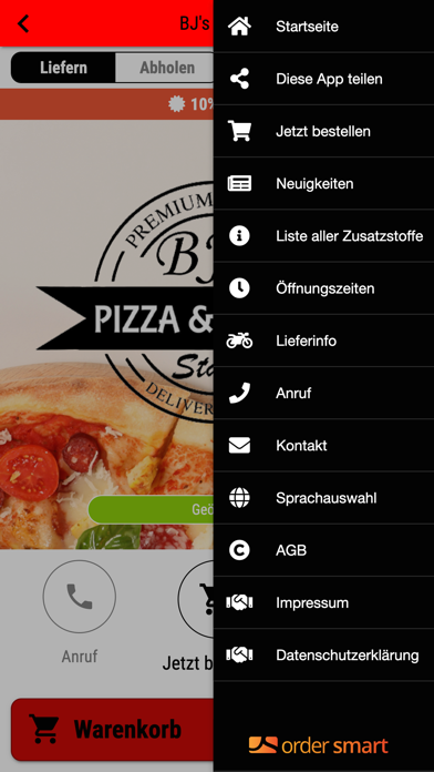 BJ's Pizza Screenshot