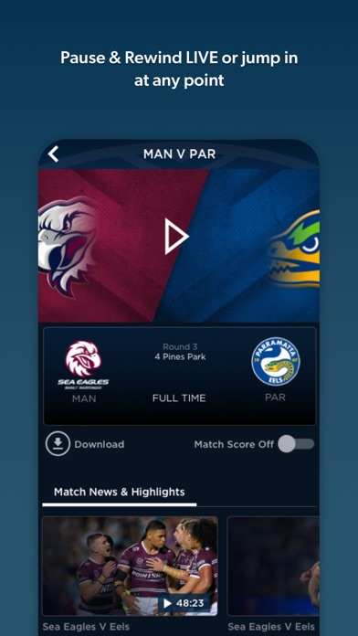 Watch NRL Screenshot