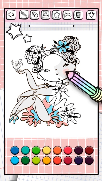 Ballerina Coloring Book Games screenshot-4