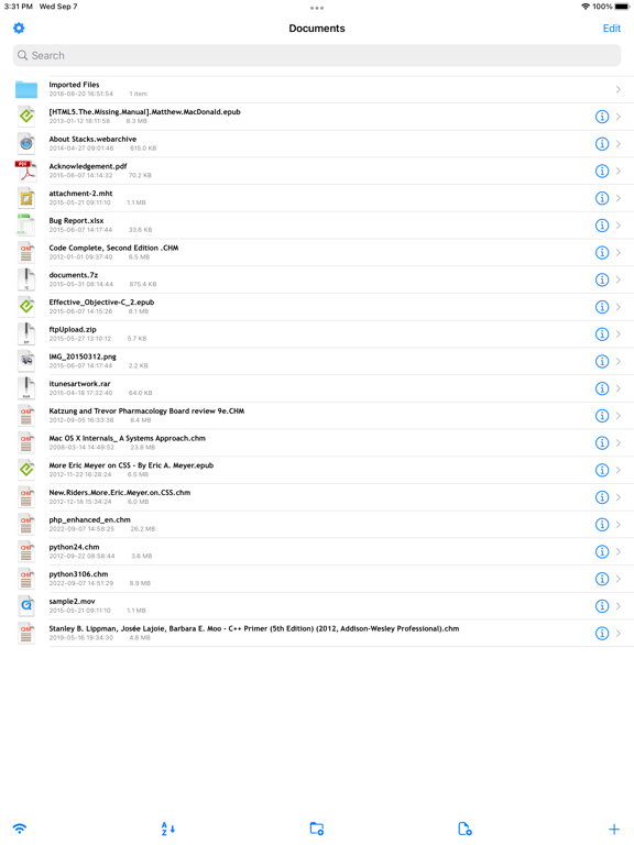 Screenshot #6 pour ChmPlus Lite: CHM/EPUB Reader