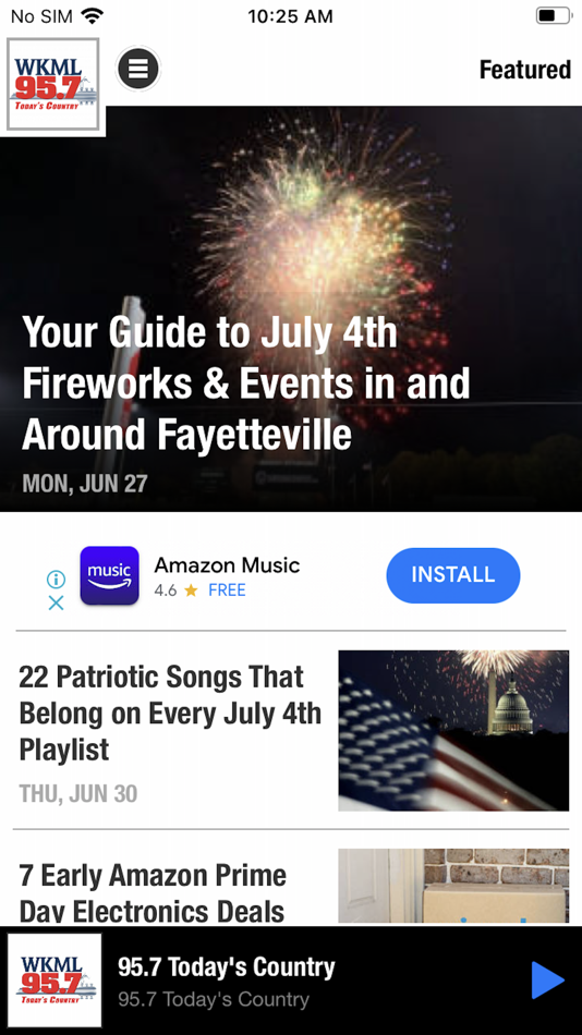 #2. 95.7 WKML (iOS) By: Beasley Broadcast Group