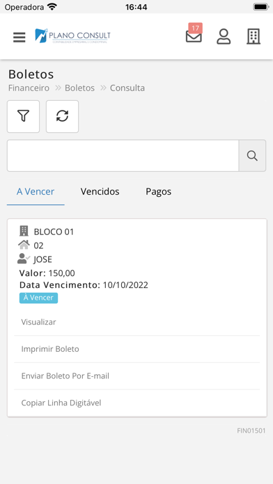 Plano Consult Screenshot
