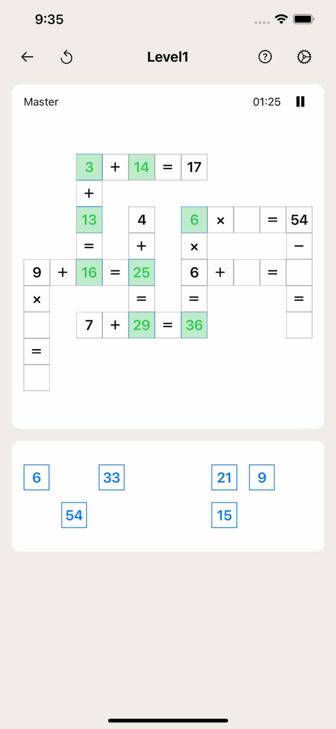 Cross Math - Brain Puzzle Game