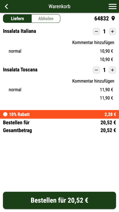 Ristorante Toscana Babenhausen Screenshot