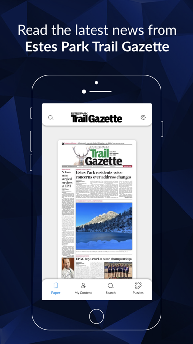 Estes Park Trail Gazette Screenshot