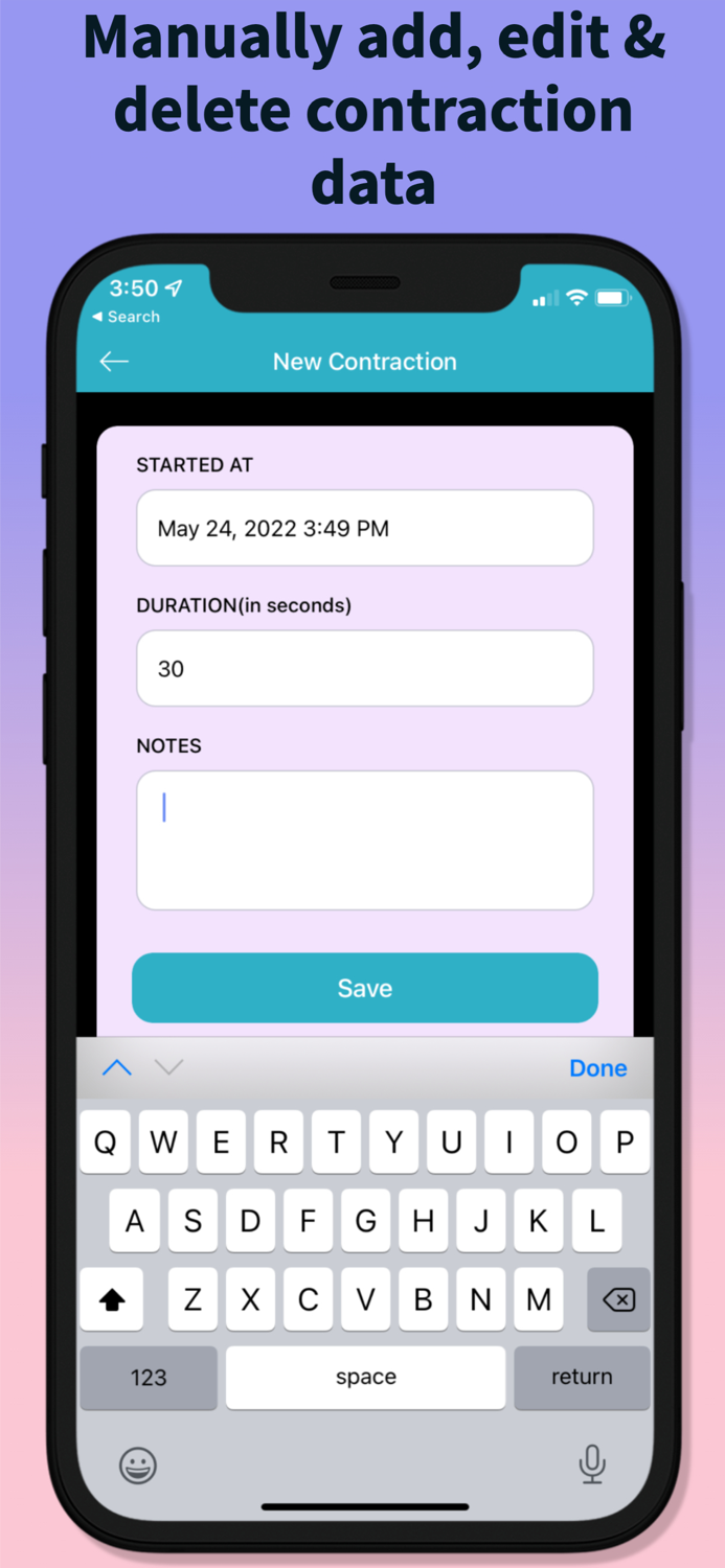 Contraction Counter, Timer