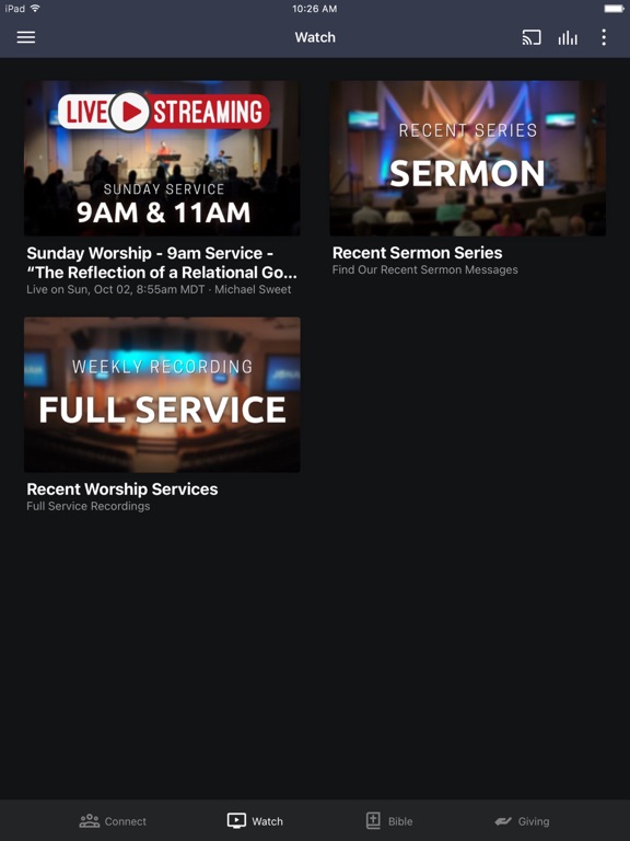 Columbus Evangelical Church iPad screenshot 2 - Education app