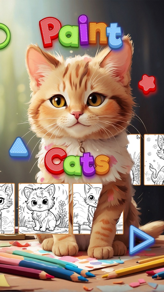 Cats coloring book to paint - 2.1 - (iOS)