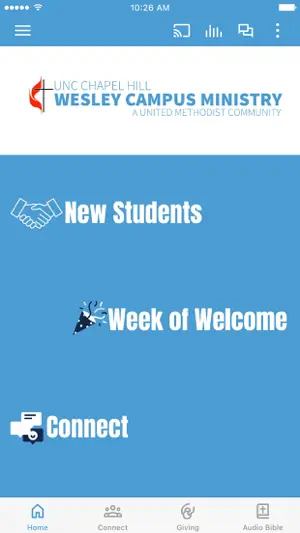 UNC Wesley Campus Ministry screenshot 1