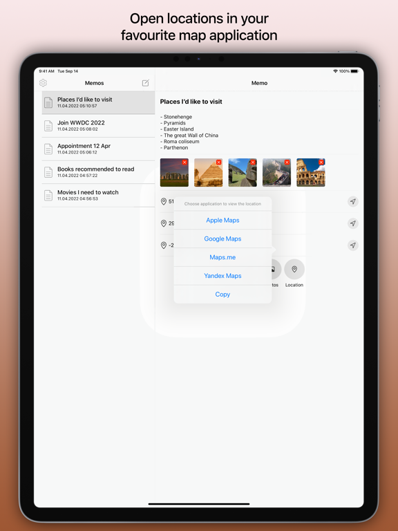 App screenshot