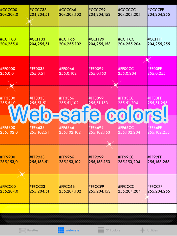 RGB palette - Check Colors