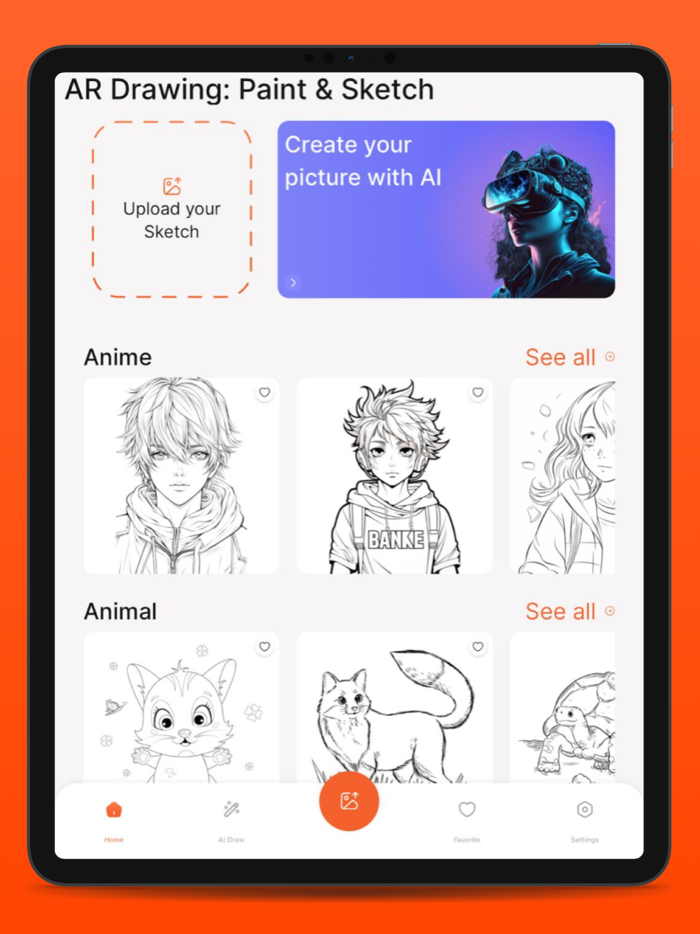 AR Drawing Sketch - Paint