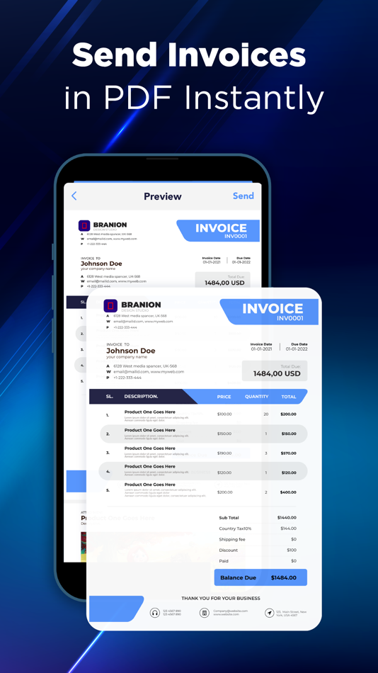 #5. Simple Invoice & Receipt Maker (iOS) 由: SMART WIDGET LABS COMPANY LIMITED