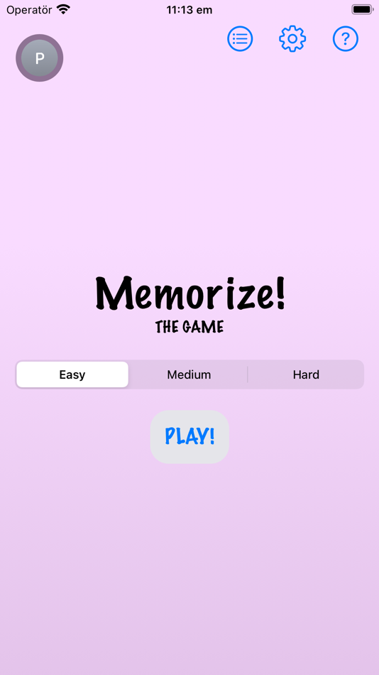#1. Memorize! The Game (iOS) By: Patrik Ell