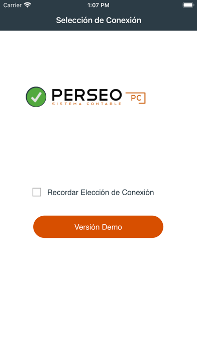 Perseo Transportista Screenshot