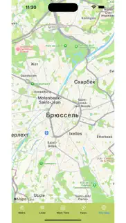 brussels subway map iphone screenshot 4