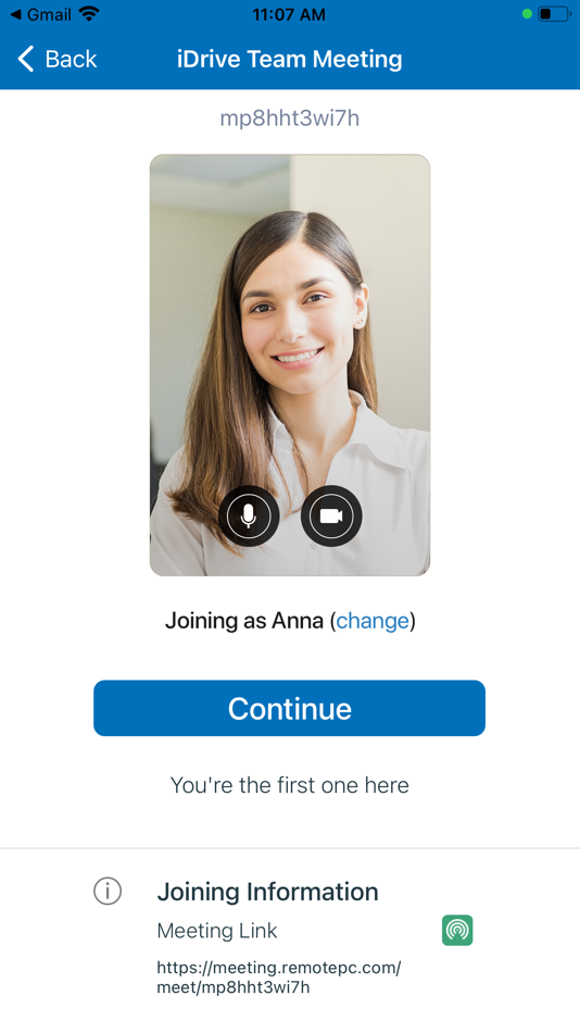 #2. RemotePC Meeting (iOS) Podle: IDrive Incorporated