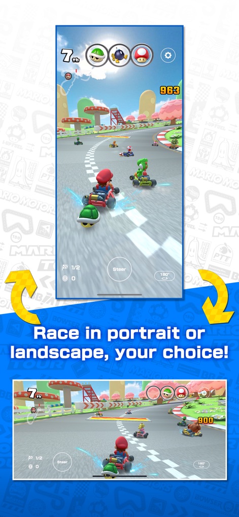 Mario Kart Tour - Flexible Orientation Controls