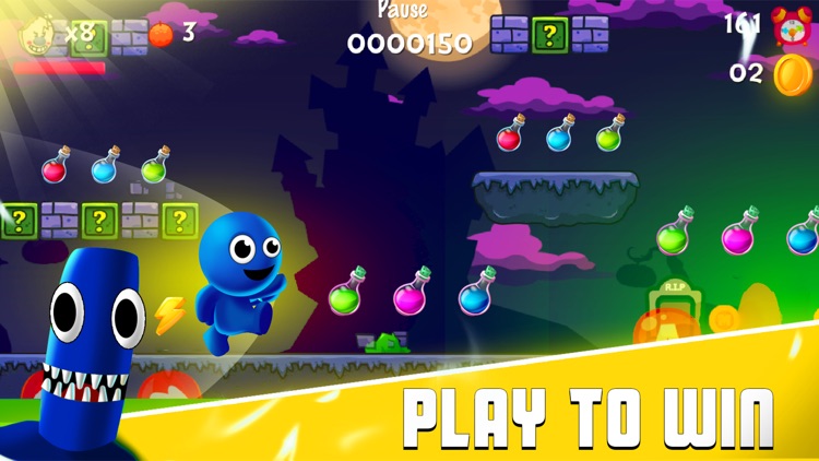 Super Blue Monster adventure screenshot-3