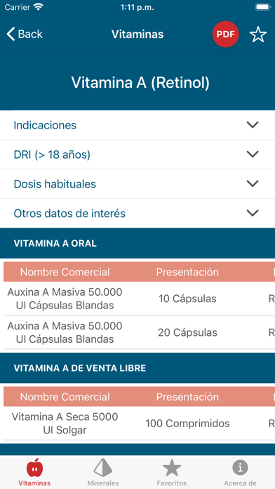 Fichas de Micronutrientes Screenshot