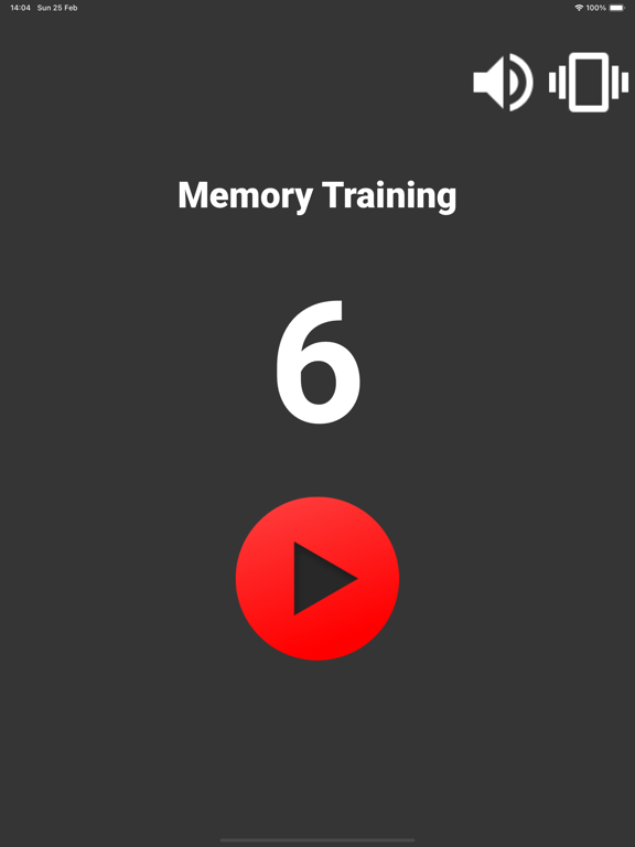 Memory training: numbers