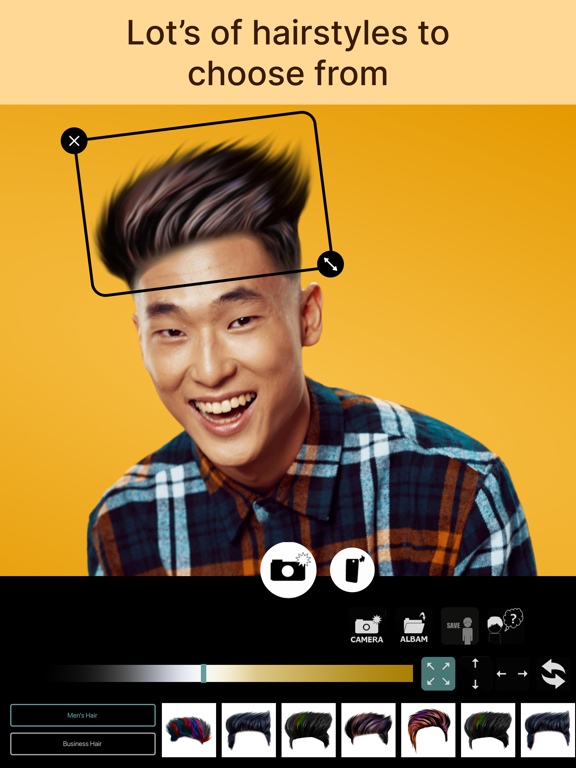 Screenshot #4 pour Men's Hair app