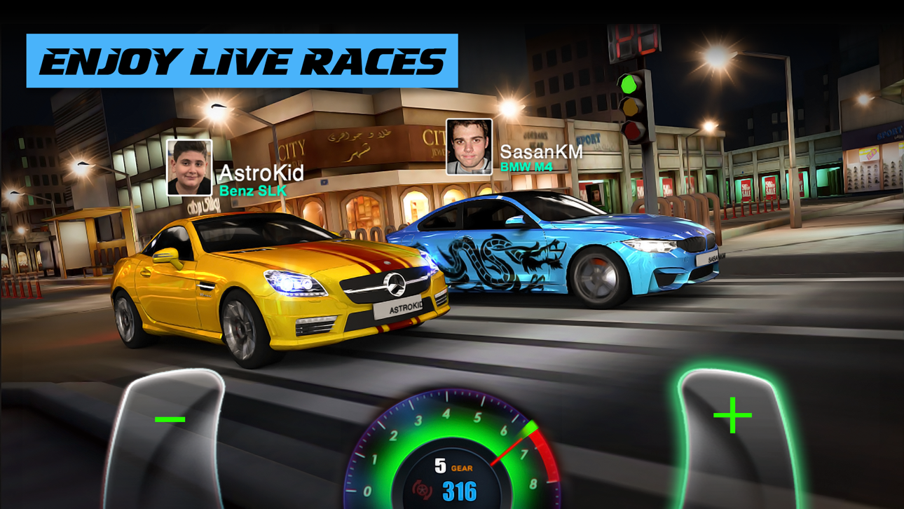 GT Club - Drag Racing Car Game iOS Mod IPA screenshot 3 - iOS game interface