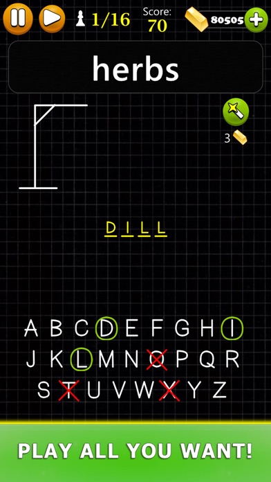 Hangman+ Word Game Screenshot