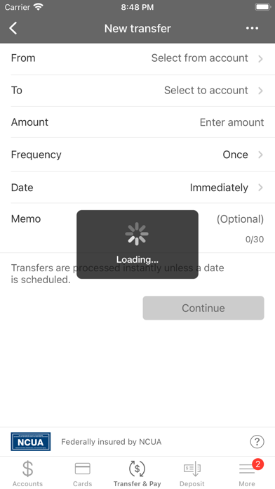 Altoona Area Employees FCU Screenshot