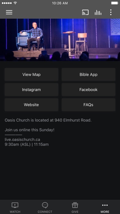 Oasis Church Winnipeg Screenshot