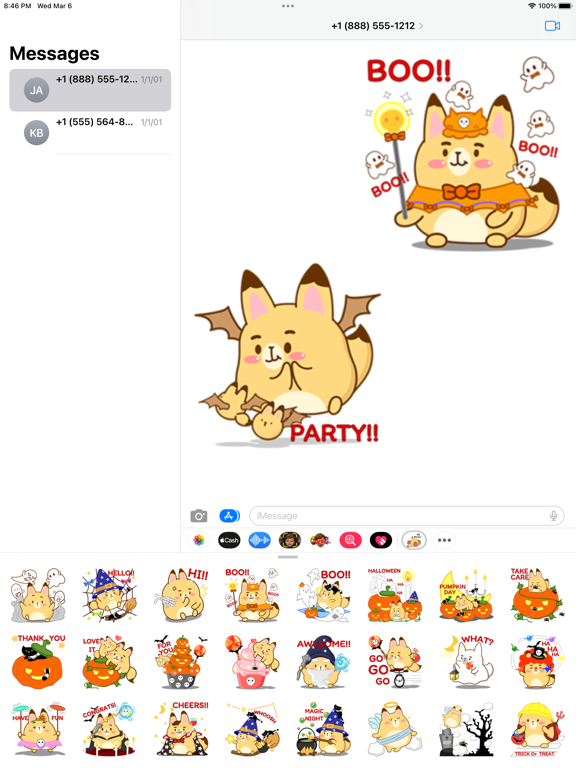 Screenshot #5 pour Little Mizu Fox Stickers