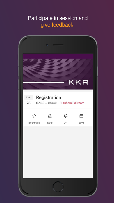 KKR Events Screenshot