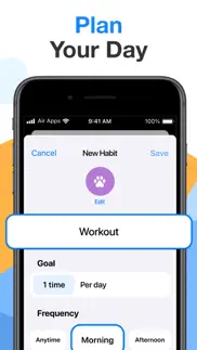 habits air - habit tracker iphone screenshot 2