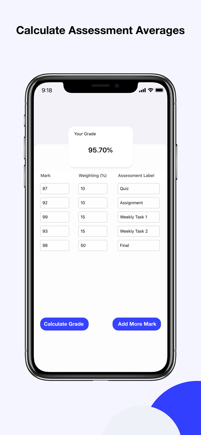 University Grade Calculator