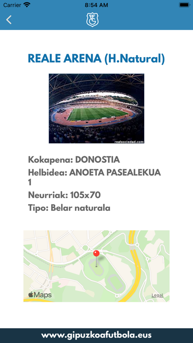 Gipuzkoako Futbol Federazioa Screenshot