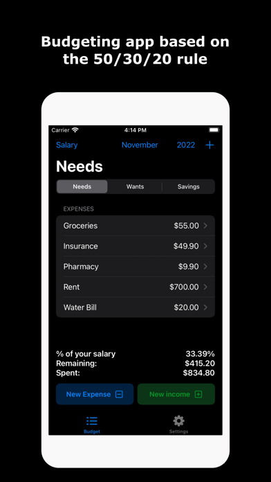 RULEIT - Your Budget App iPhone screenshot 1 - Finance app