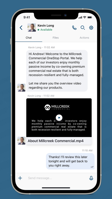 Millcreek Commercial Portal Screenshot