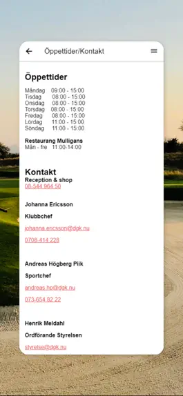 Game screenshot Djursholms Golfklubb apk