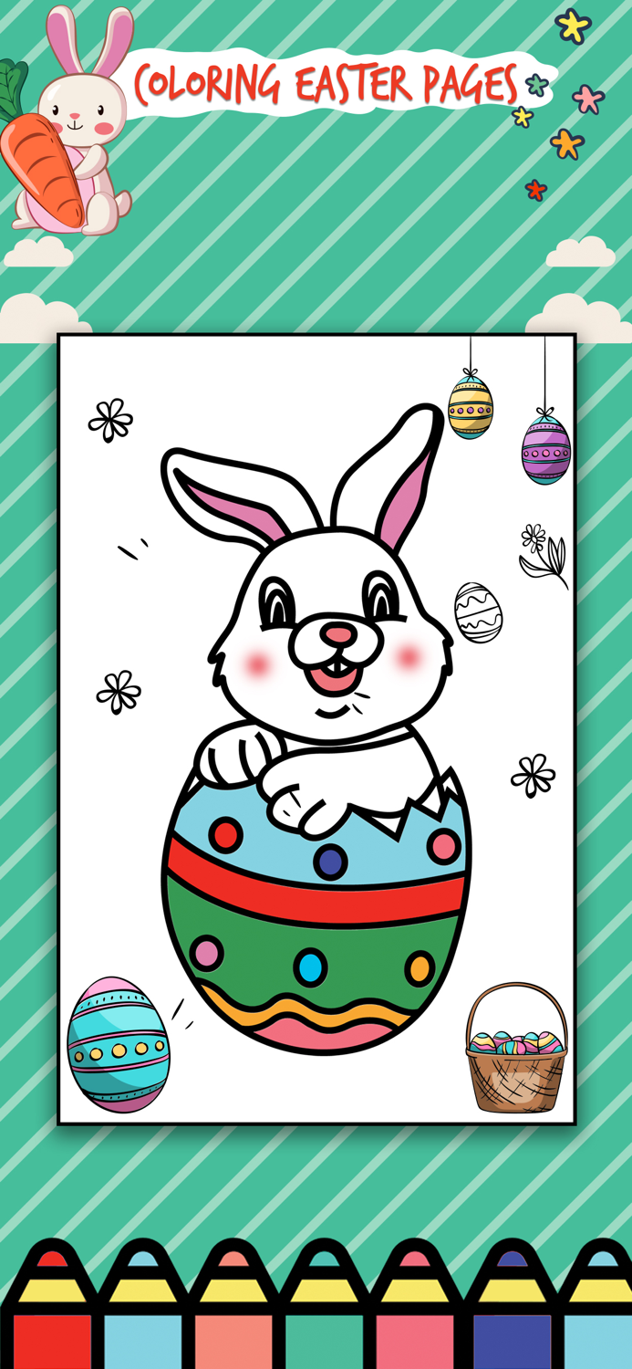 Easter Egg Coloring Book App