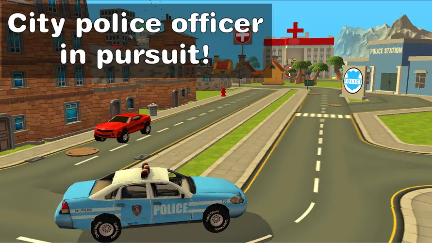 Police Car Race Chase Sim 911 screenshot 5