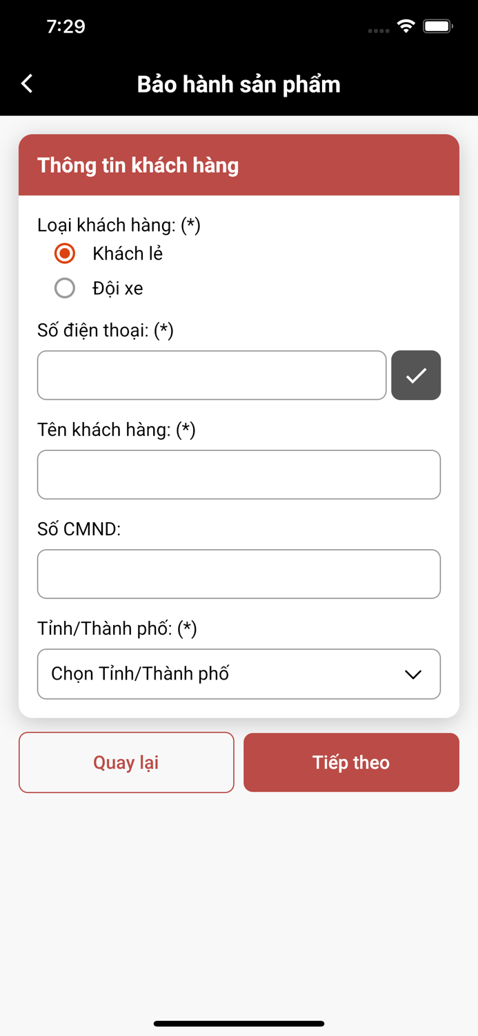 Bảo hành sản phẩm
