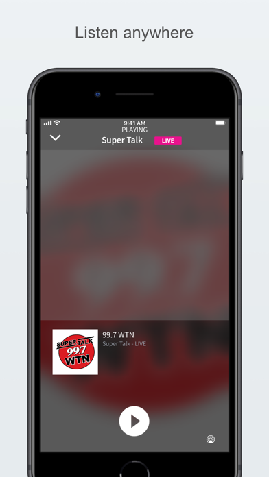 99.7 WTN Screenshot