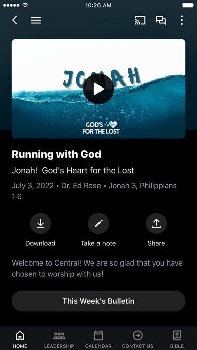 Central Church Wendell Screenshot